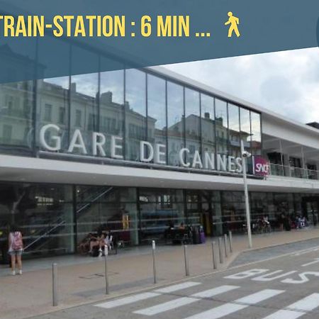 Luxury Maubourg - Vue Mer - Croisette 50M Plage - Clim - Terrasse Cannes Bagian luar foto