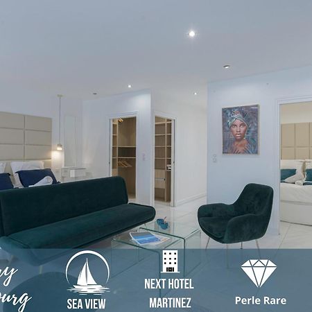 Luxury Maubourg - Vue Mer - Croisette 50M Plage - Clim - Terrasse Cannes Bagian luar foto