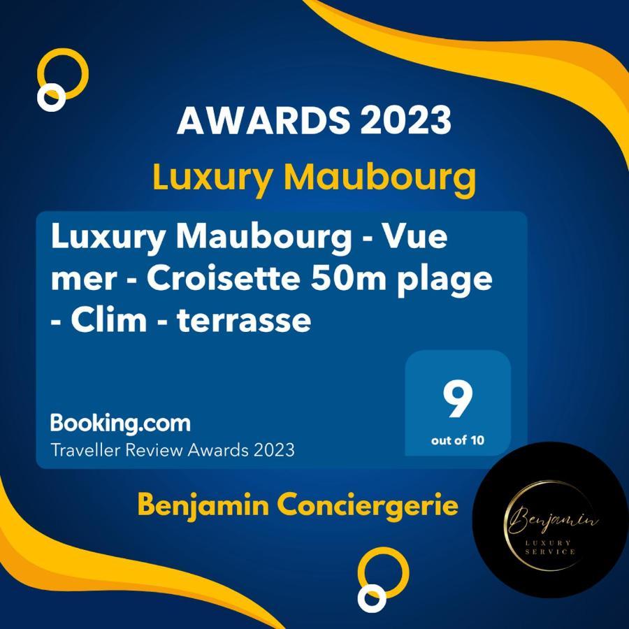 Luxury Maubourg - Vue Mer - Croisette 50M Plage - Clim - Terrasse Cannes Bagian luar foto