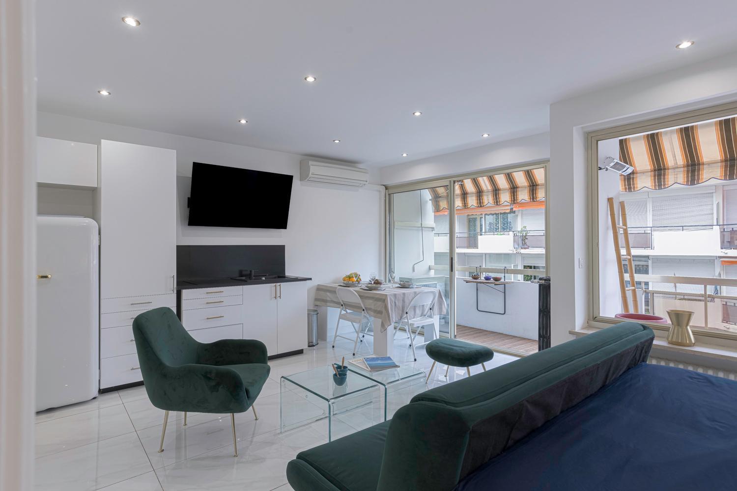 Luxury Maubourg - Vue Mer - Croisette 50M Plage - Clim - Terrasse Cannes Bagian luar foto